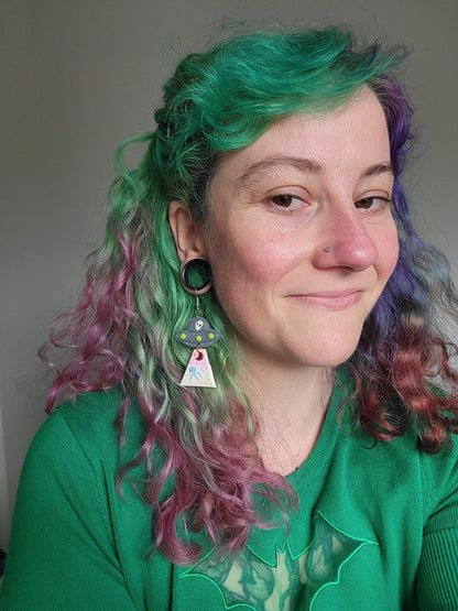 Alien Abduction: Jellyfish Earrings