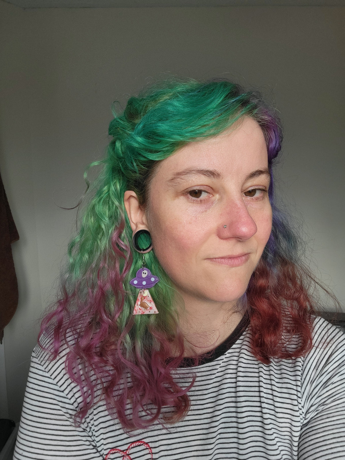 Alien Abduction: Plesiosaur Earrings