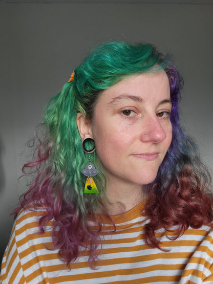 Alien Abduction: Ganja Earrings