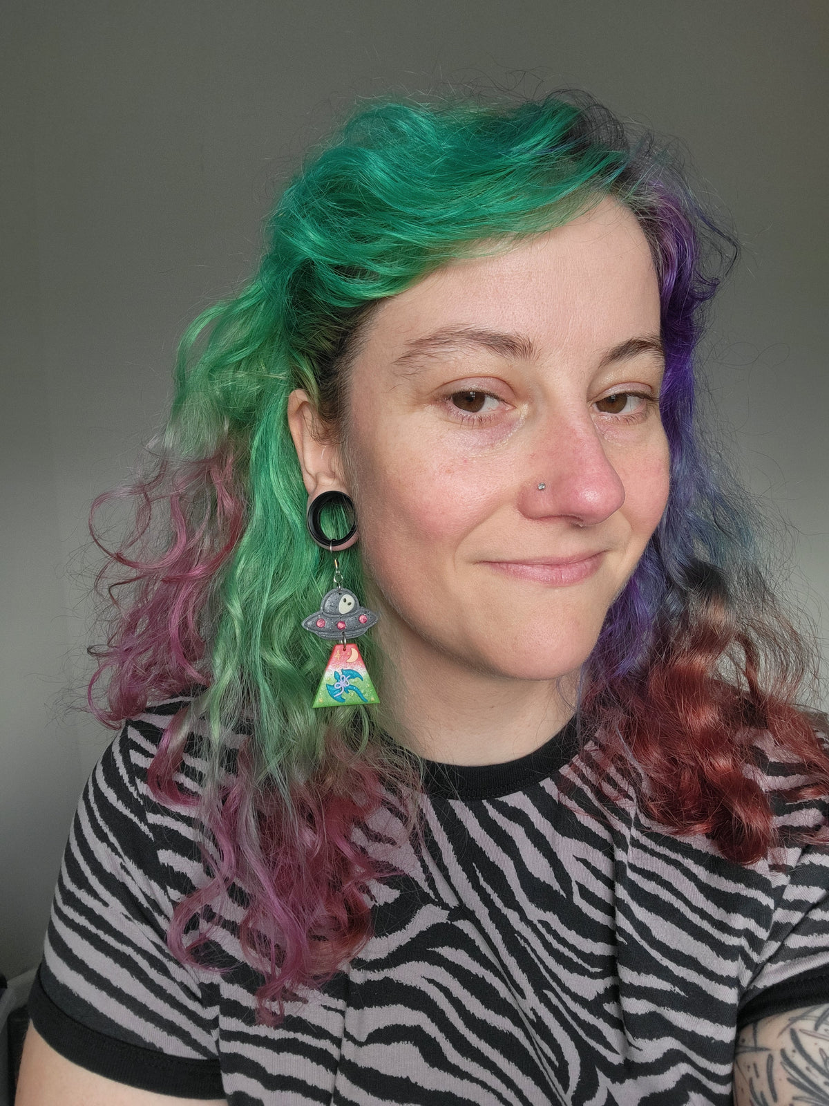 Alien Abduction: Coquette Dragon Earrings