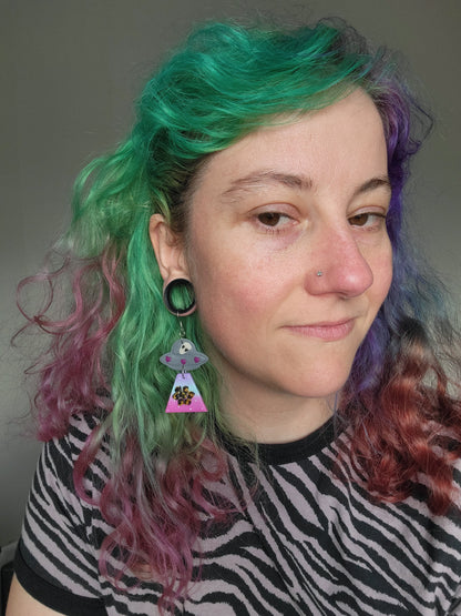 Alien Abduction: Roses Earrings