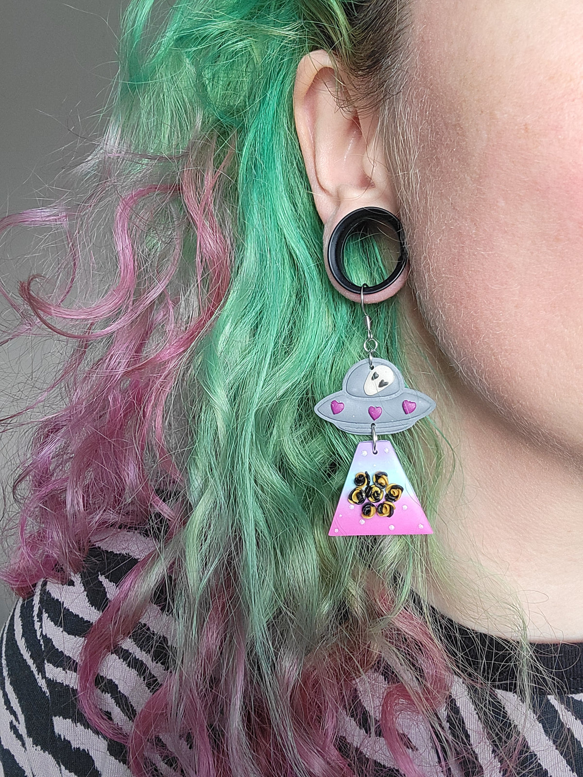 Alien Abduction: Roses Earrings