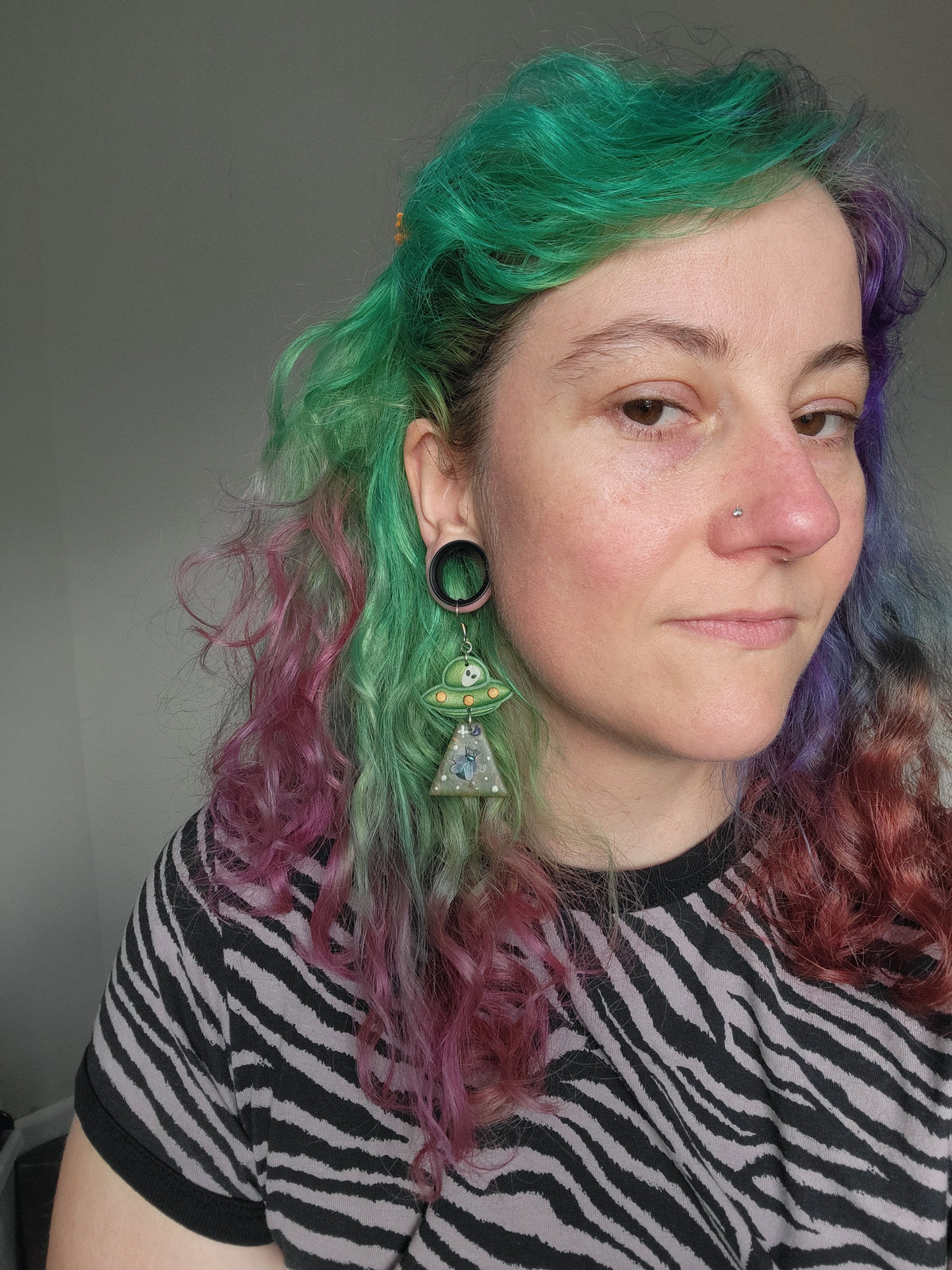 Alien Abduction: Beetle Earrings