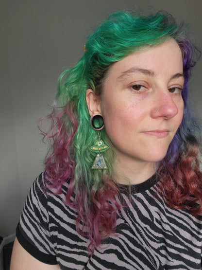 Alien Abduction: Beetle Earrings