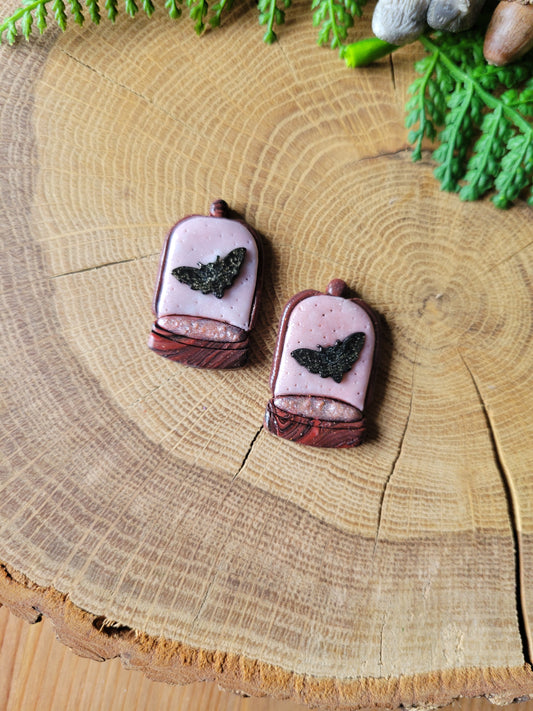 Moth in a Jar Earrings