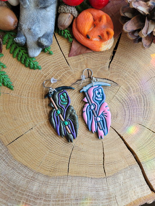 Mismatched Reaper Earrings