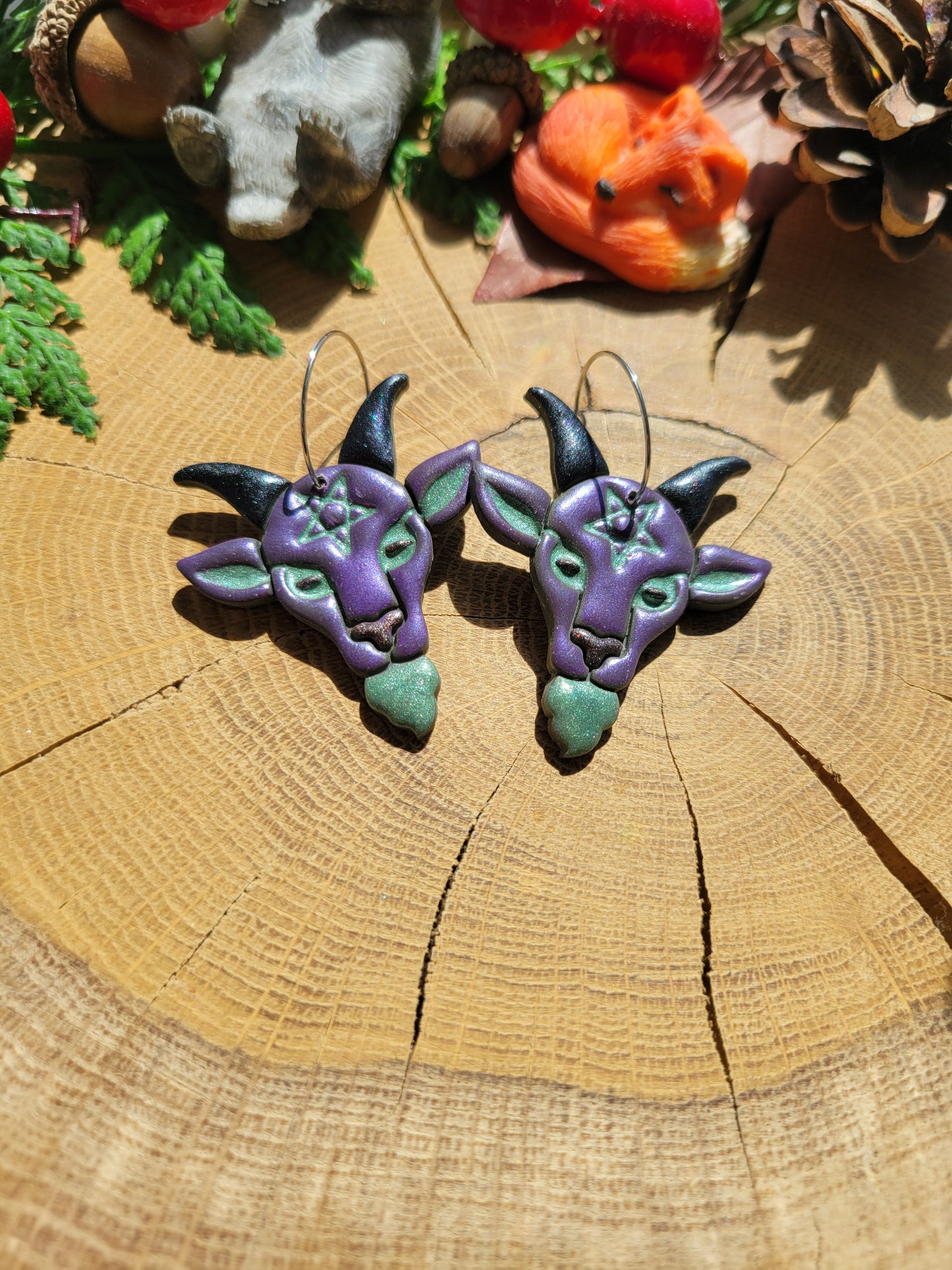 Mega Baphomet Earrings