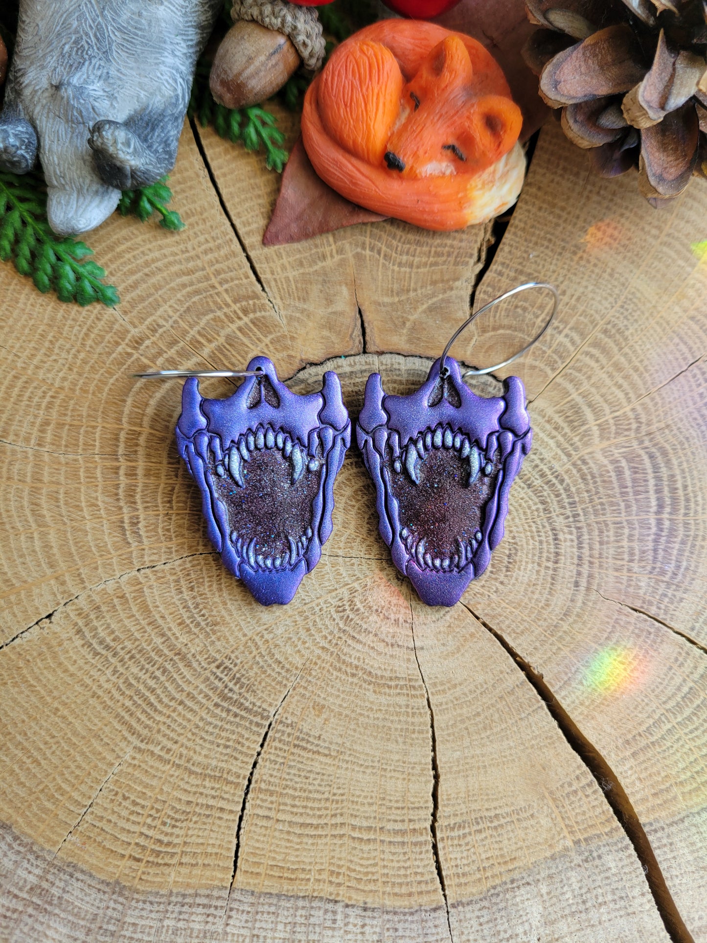 Vampire Skull Earrings