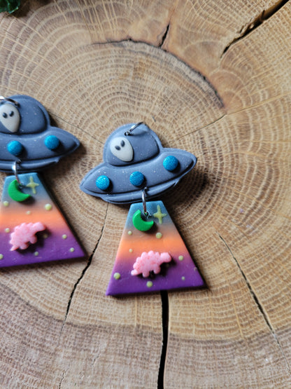 Alien Abduction: Stego Earrings.