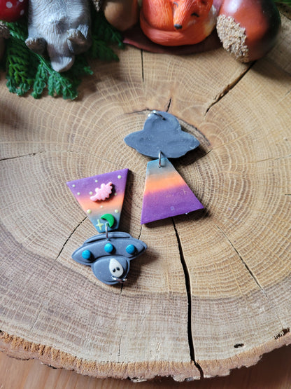 Alien Abduction: Stego Earrings.