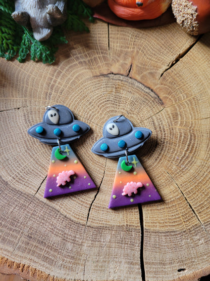 Alien Abduction: Stego Earrings.
