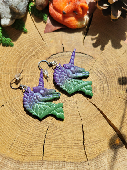 Deathly Unicorn Earrings