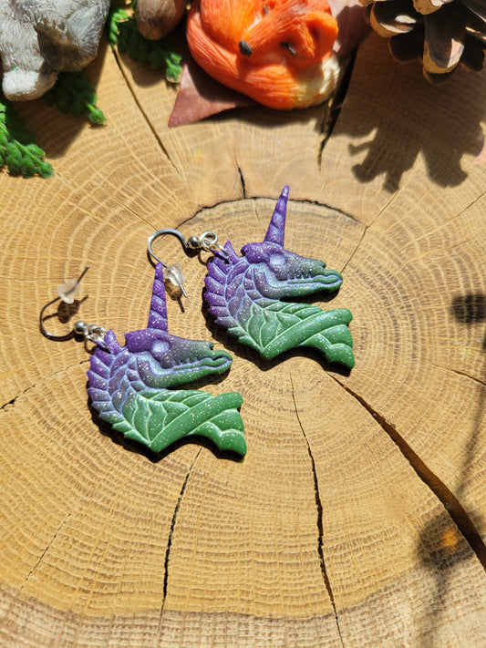 Deathly Unicorn Earrings