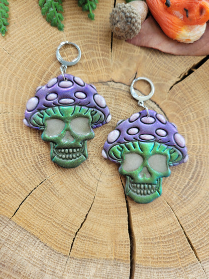Skullie Shroom Earrings
