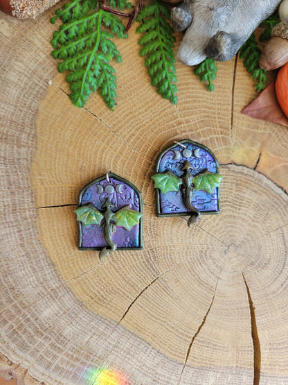 Earth Dragon Earrings
