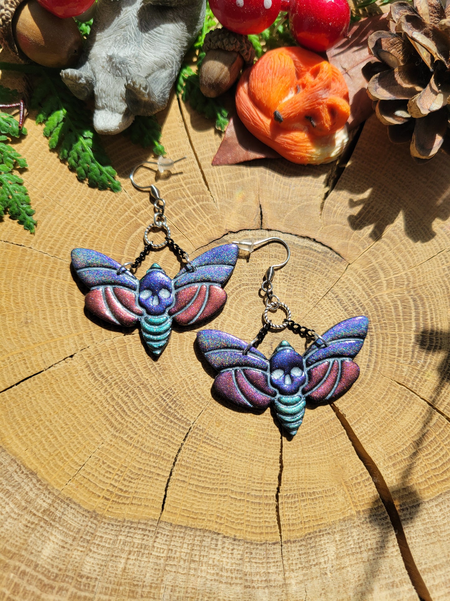 Death's Head Hawkmoth Earrings