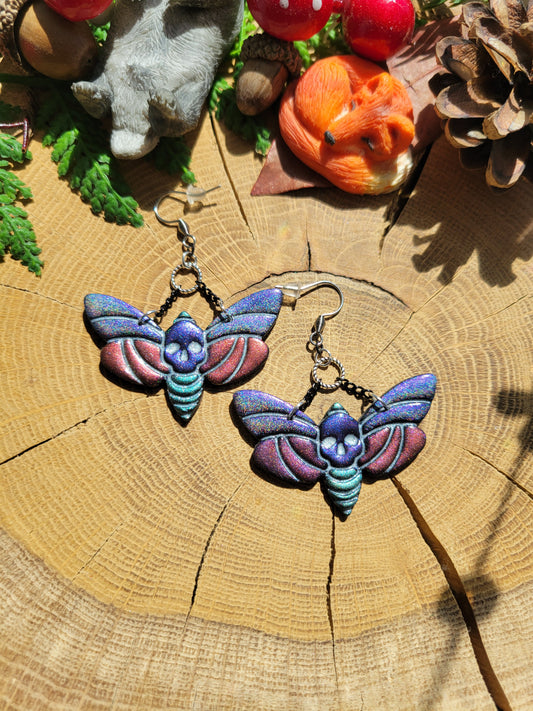Death's Head Hawkmoth Earrings