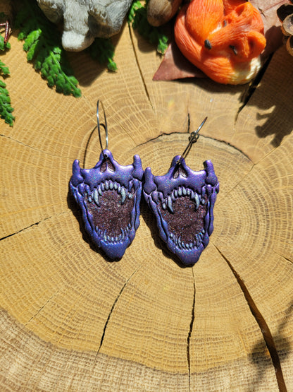 Vampire Skull Earrings