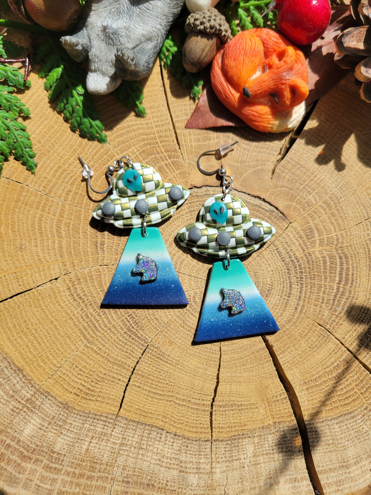 Alien Abduction: Pride Earrings