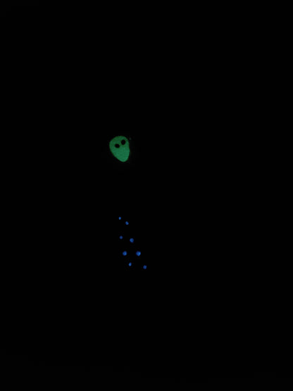 Alien Abduction: Great White Earrings.