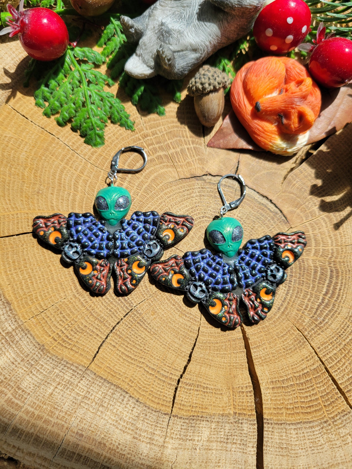 MothAlien Earrings