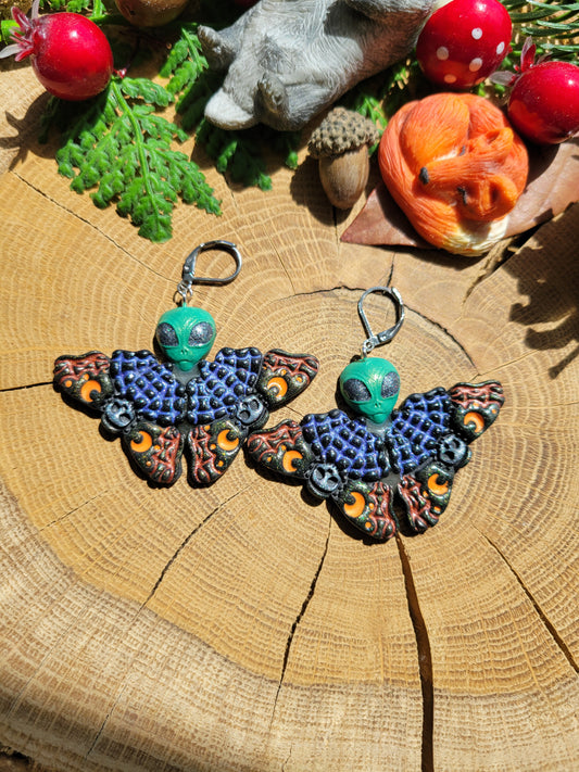 MothAlien Earrings