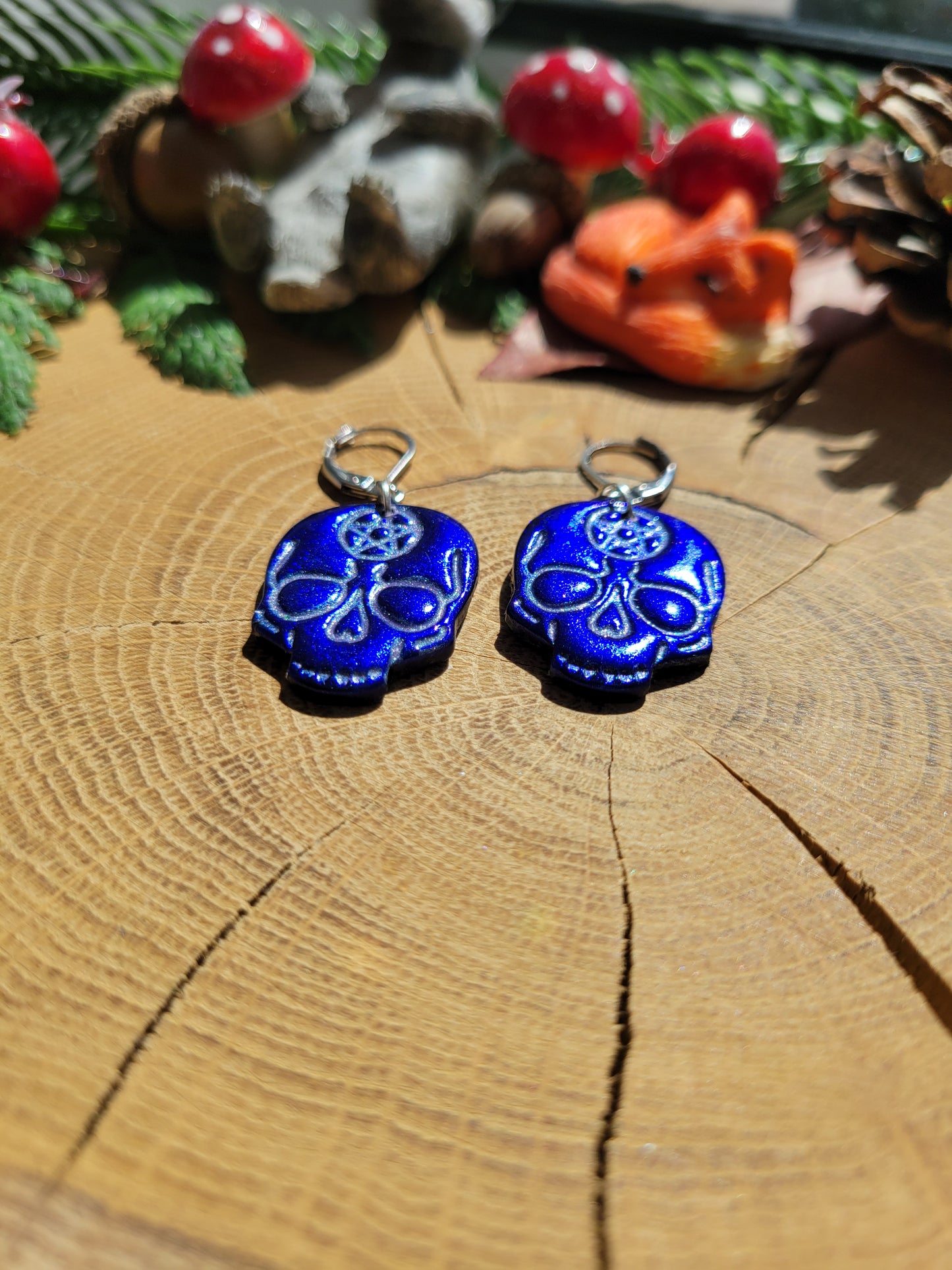 Skull Amulet Earrings