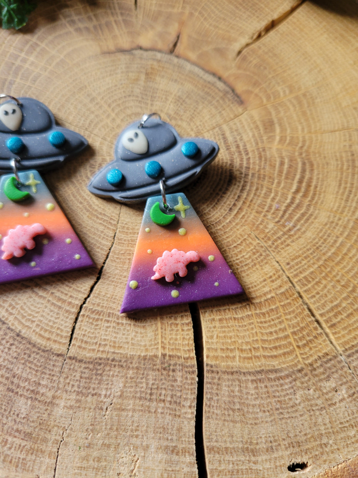 Alien Abduction: Stego Earrings.