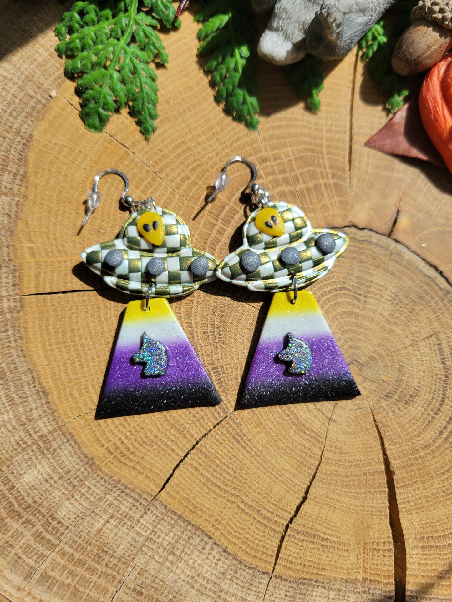 Alien Abduction: Pride Earrings