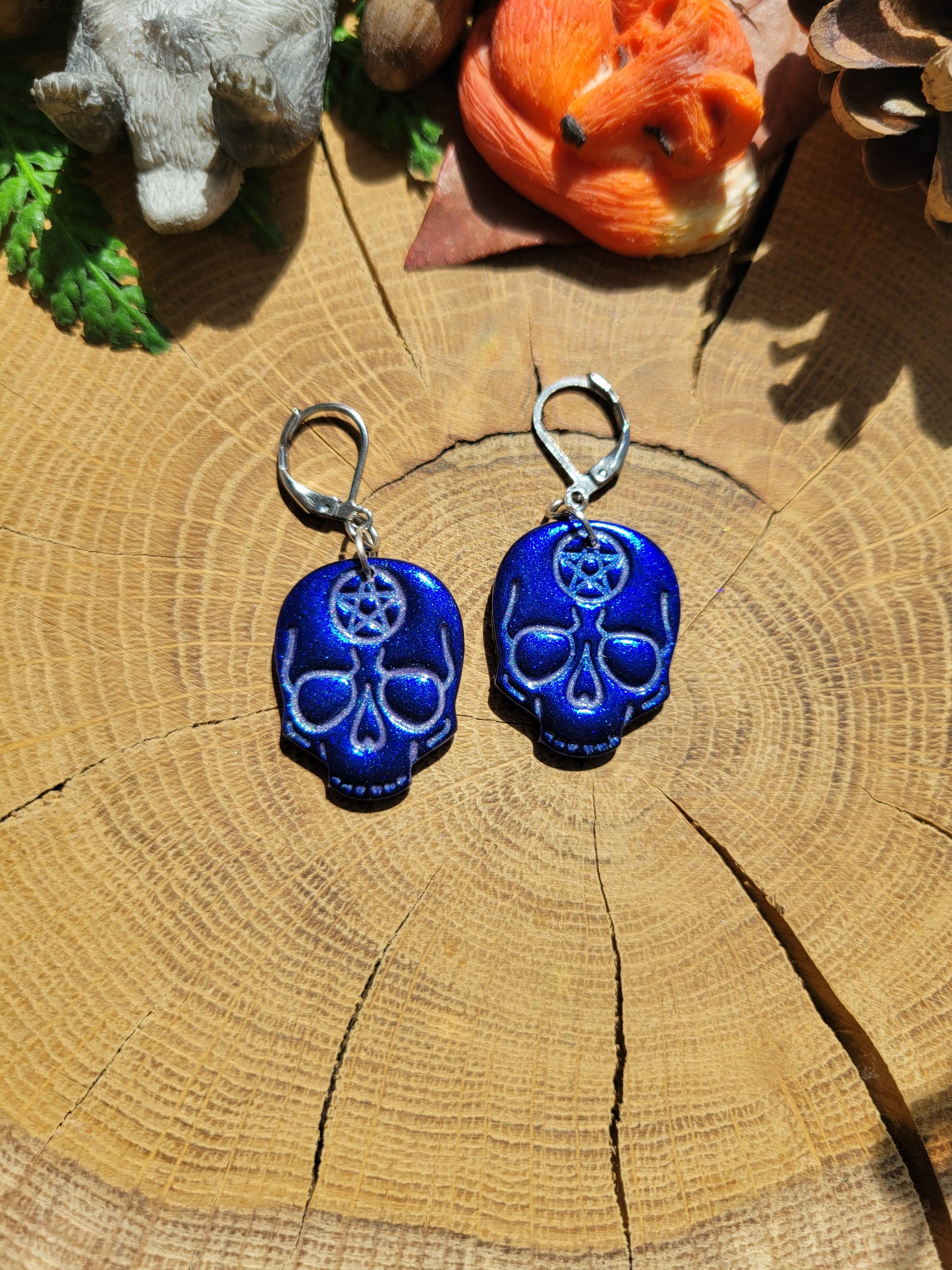 Skull Amulet Earrings