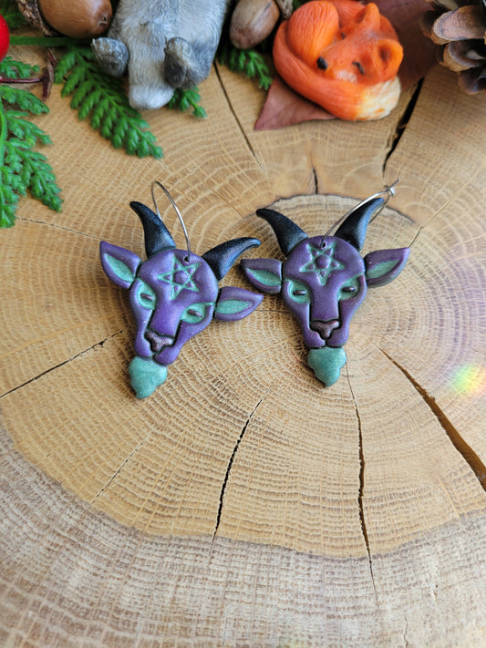 Mega Baphomet Earrings