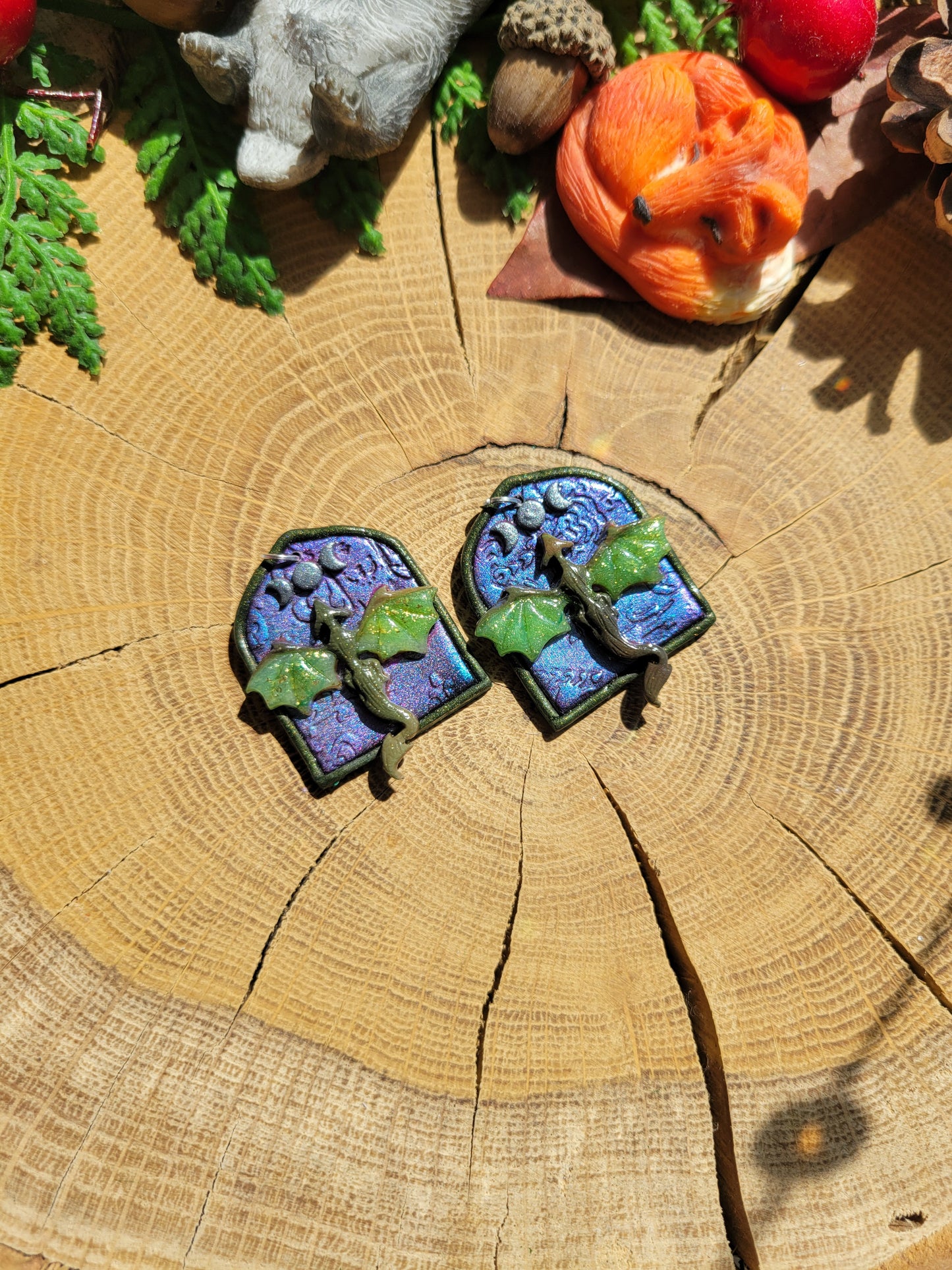 Earth Dragon Earrings